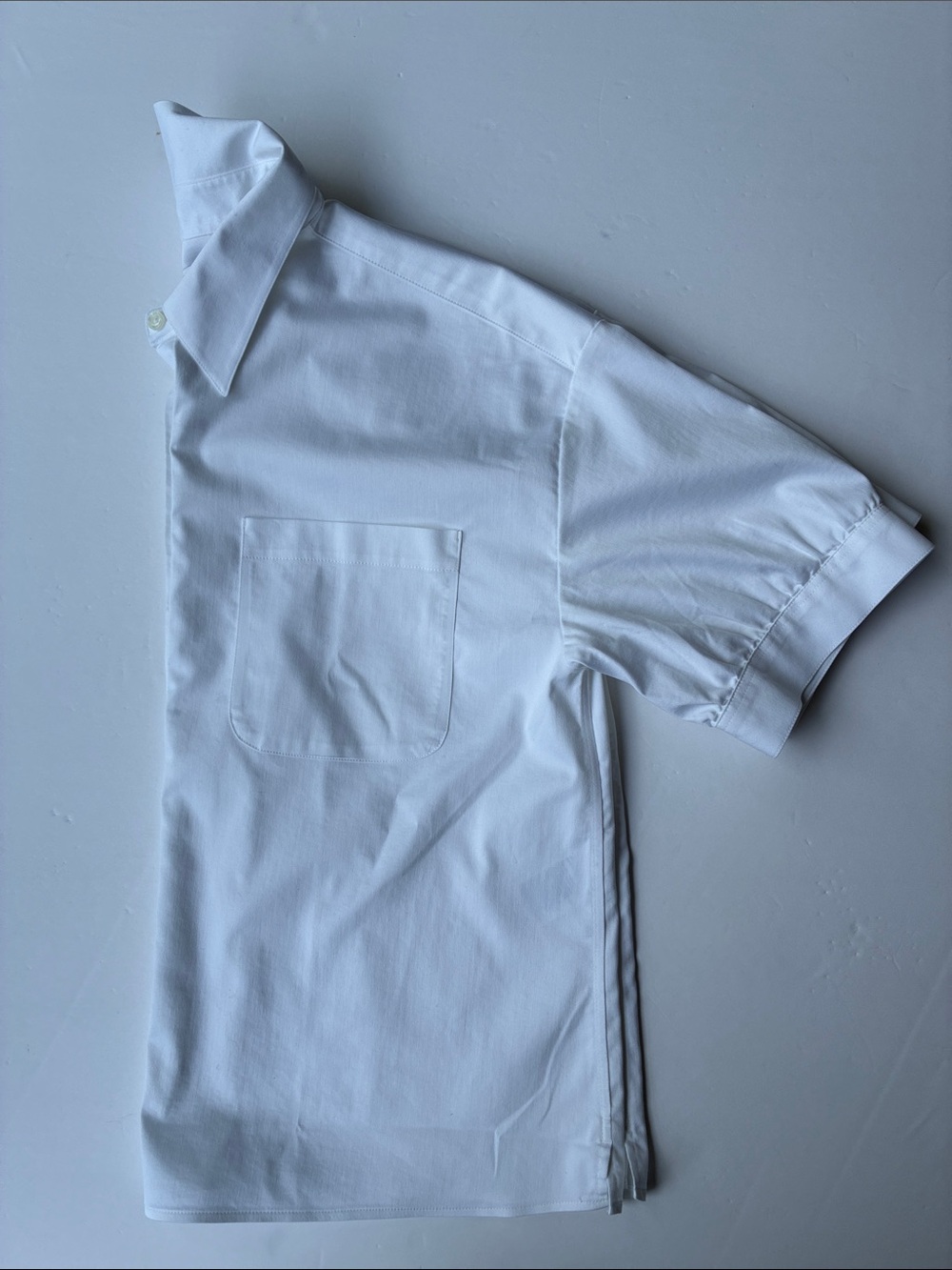 Chico's White Short-Sleeve Button-Front Blouse